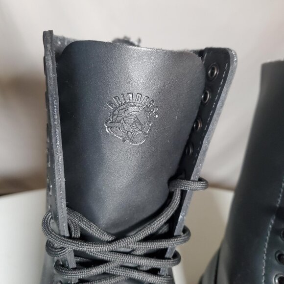 Grinders Herald Black Boots 14 Eye Formal Leather Military Uniform EU44 - Picture 4 of 16
